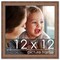 12x12 Solid Wood Antique Picture Frame with UV-Resistant Acrylic & Acid-Free Backing, Available in 4 Finishes: Bronze, Gold, Silver, and Gold with Black